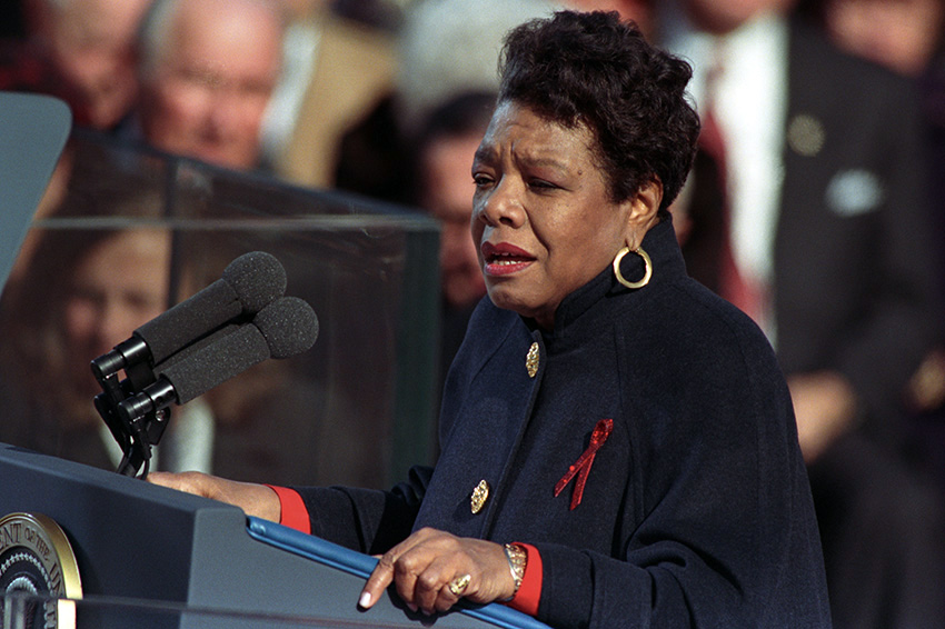 Maya+Angelou+reciting+her+poem+On+the+Pulse+of+Morning+at+the+1993+Presidential+Inauguration+of+William+J.+Clinton.+U.S.+Capitol%2C+Washington%2C+D.C.+January+20%2C+1993.+%28William+J.+Clinton+Presidential+Library+and+Museum%29