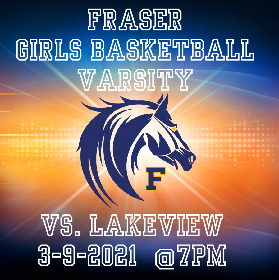 Basketball Girls Varsity vs. Lakeview 7PM 3-9-21