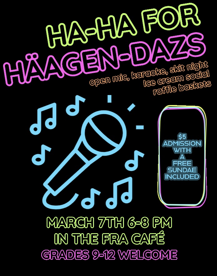 Ha-Ha for Häagen-dazs: join us for an open mic ice cream social