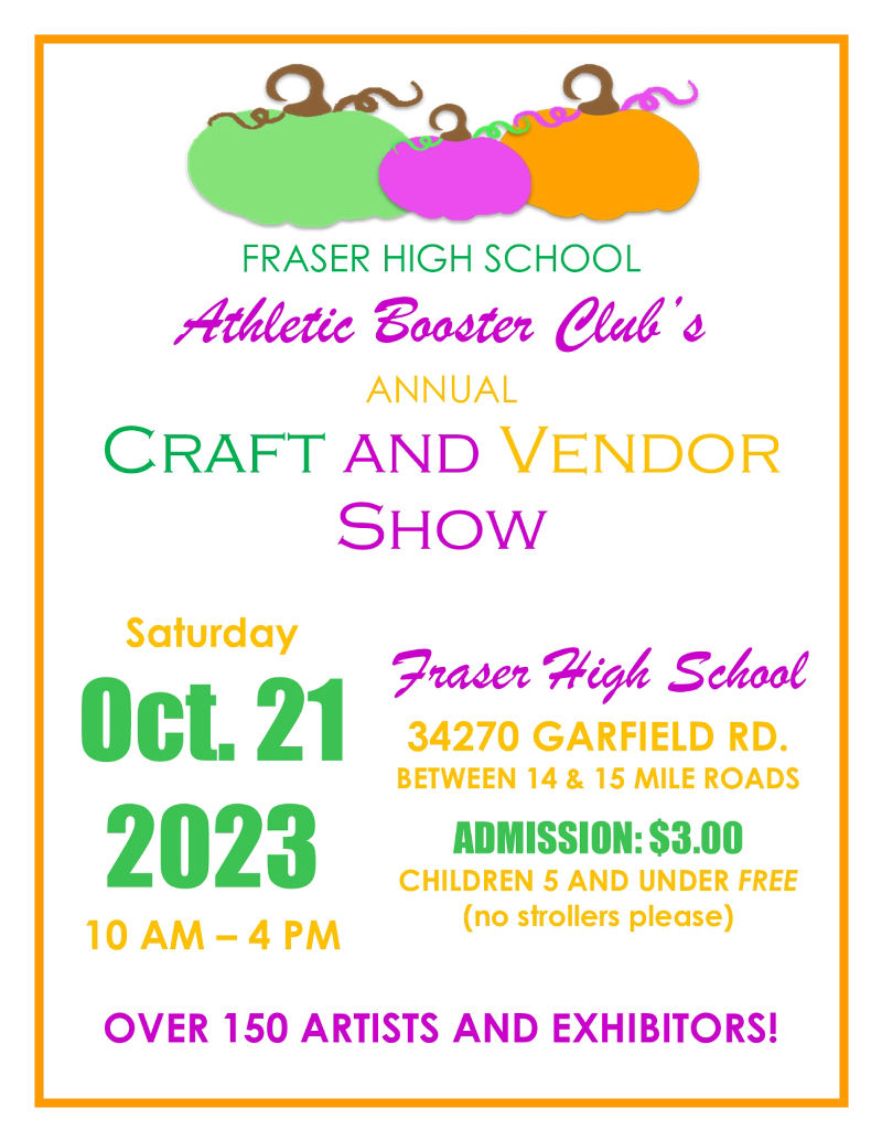 Flyer for the FHS craft show