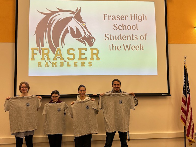 Fraser High School Recognizes Students of the Week