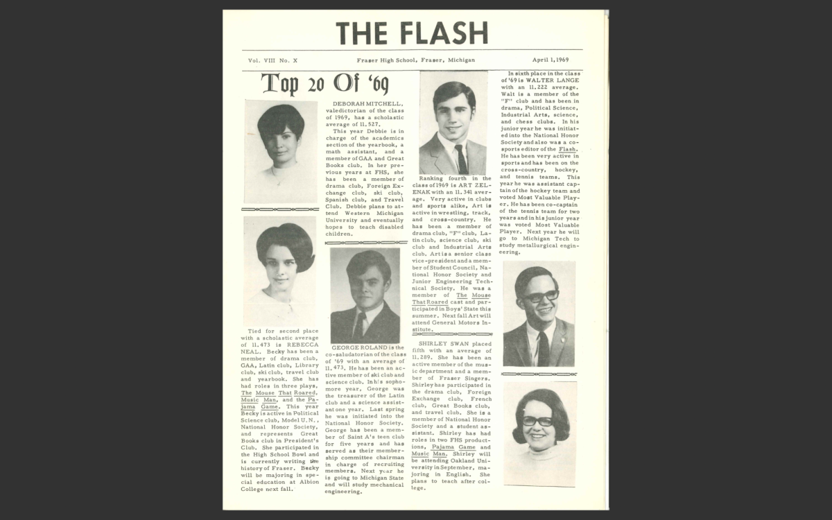Front page of the flash, April 1969