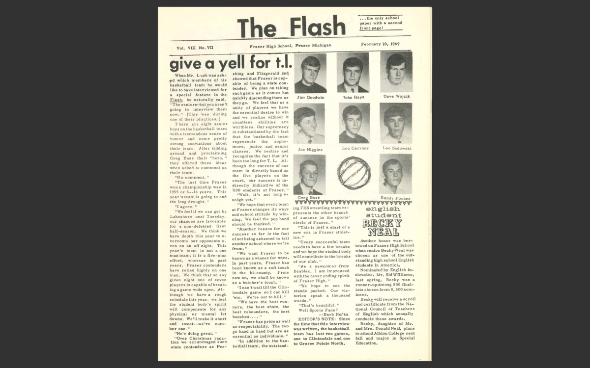 Front page of the flash, February 1969