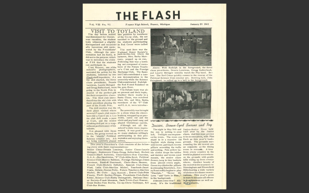 Front page of the flash, January 1969