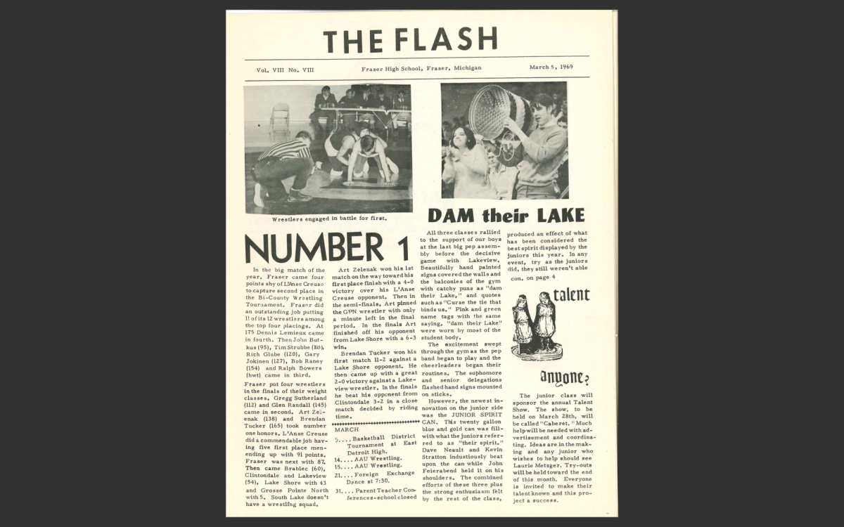 Front page of the flash, March 1969