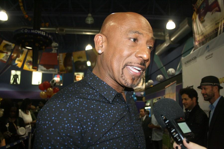 Montel Williams at the Detroit Premiere of Golden Shoes.