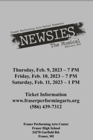 Newsies! Frasers Upcoming Theatrical Production