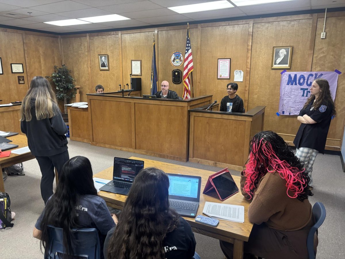Photo from the scrimmage of both teams at WWT. Taken by the WWT Mock Trial Advisor.