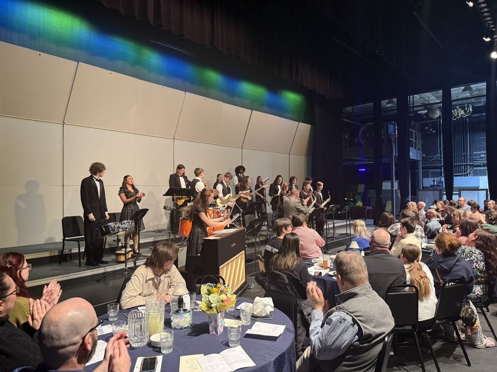 The Jazz Band at the end of their set.