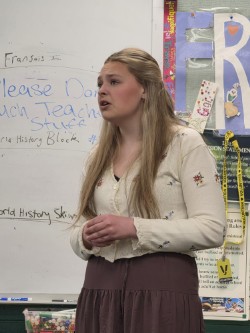 Breyanne Stallman competing in the competition.